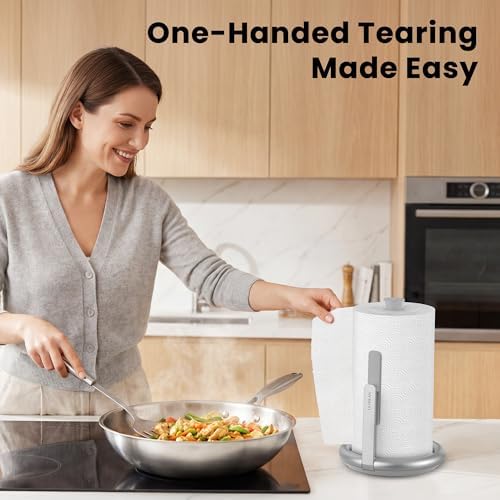 Ultrean Paper Towel Holder Countertop, Freestanding Paper Towel Dispenser - Image 4