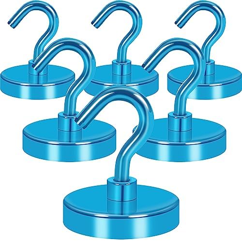 Neosmuk Magnetic Hooks for Cruise Cabins, 130lb Heavy Duty, Royal Blue by Neosmuk