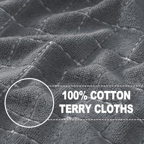 Homaxy 100% Cotton Terry Kitchen Towels, 5 Pack - Image 2