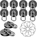 MIKEDE Magnetic Hooks Heavy Duty 110LBS+ Strong Neodymium Magnets by MIKEDE