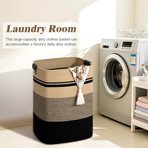 Laundry Hamper, 85L Tall Laundry Basket - Image 2