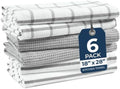 LANE LINEN Cotton Kitchen Towels and Dish Cloths Set, Quick-Drying Dish Towel by LaneLinen