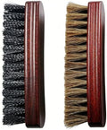 2 Pcs 6" Horsehair Brush and Stiff Bristle Sole Brush by Ponward