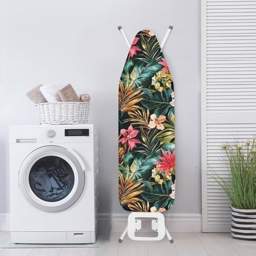 Leaves Floral Ironing Board Covers Standard Stylish Washable Ironing Board - Image 3