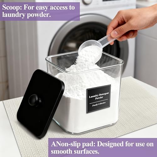 4 Pack Laundry Detergent Container Set - Image 5
