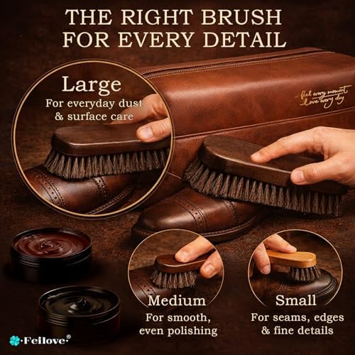 Shoe Care Kit – 16-in-1 Leather Shoe Polish, Cleaning & Conditioning Kit - Image 6
