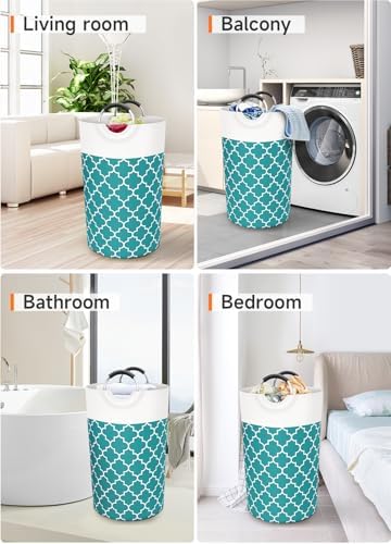 Large Laundry Basket, 82L Tall Collapsible Hamper - Image 7