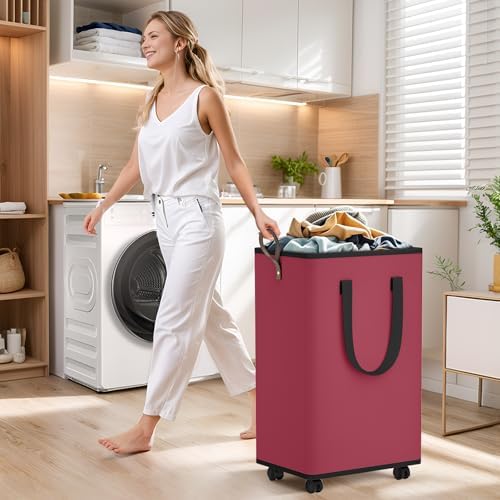SpaceTrove Rolling Laundry Basket - Image 3