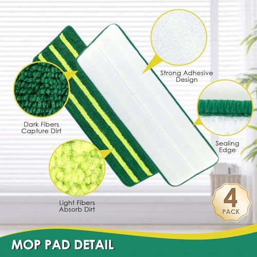 4 Pack Mop Head Replacement for Libman Freedom Spray - Image 3