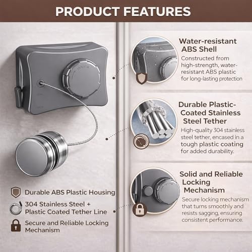 Retractable Clothesline Indoor Outdoor - Image 4