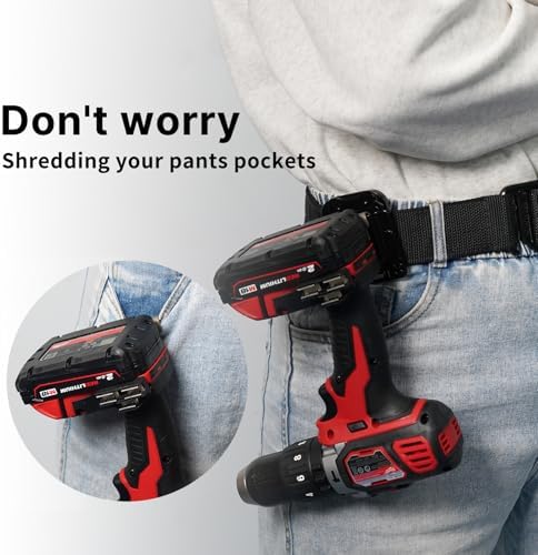 MELOTOUGH Drill Holder for Tool Belt, Drill Clip, Tape Holder for Tool Belt - Image 5