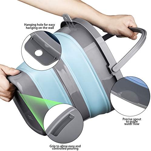 2 Pack Collapsible Plastic Bucket - Image 3