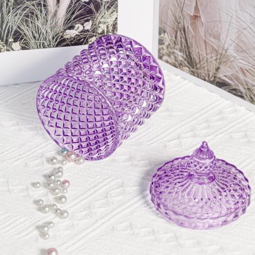2 Pack Glass Qtip Holder, Apothecary Jars - Image 3