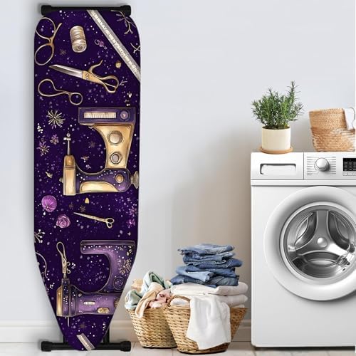 Nuxovilar Purple Sewing Machine Ironing Board Cover 15x54 Polyester - Image 3