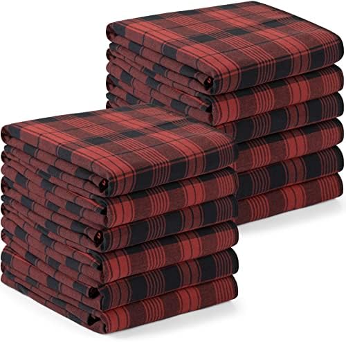 Utopia Towels Red & Black Dish Towels 100% Cotton by Unknown