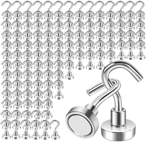 120 Pack Magnetic Hook Heavy Duty by Keukenket