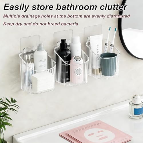 4 PCS Wall Mounted Storage Racks, Storage Containers, - Image 6