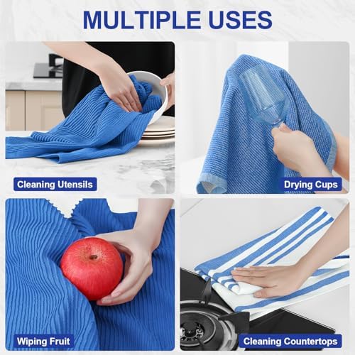 Homaxy Cotton 380 GSM Premium Kitchen Towels, 6 Pack - Image 4