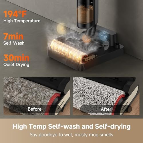 DREAME H12 Pro Gen2 Vacuum Mop, 0 Tangle Wet Dry Vacuum Cleaner, Cordless - Image 4