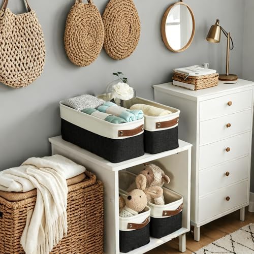 DECOMOMO Narrow Storage Bins, Small Storage Baskets - Image 4