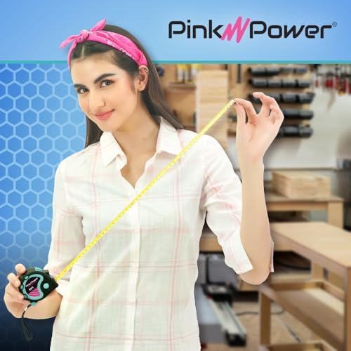 Pink Power 25 ft Blue Tape Measure - Image 5