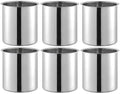 OCS Parts 6-Pack 3.5 Quart Bain Marie Pot | 7-3/4" x 5-11/16" Stainless Steel Pot for Warm or Cold Food, Sauces, Soups, or Organizing Cooking Utensils