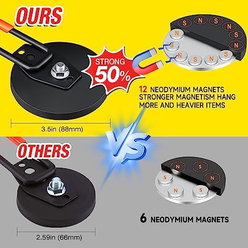 Large Strong Magnetic Hooks For Hanging Heavy Duty, Industrial Magnet Hook - Image 3