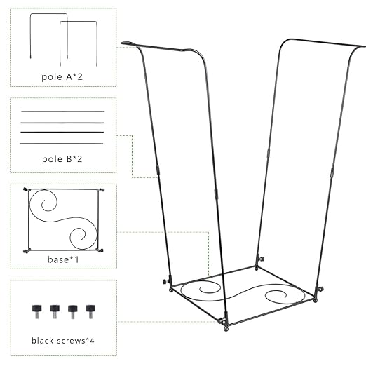 Trash Bag Holder, 30-45 Gallon Metal Garbage Bag Holder | Portable Leaf Bag - Image 6