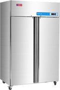 WESTLAKE Commercial Freezer 48"W 2 door 2 Section Stainless Steel Reach in Solid door Fan Cooling 36 Cu.ft Freezer for Restuarant, Bar, Shop, etc