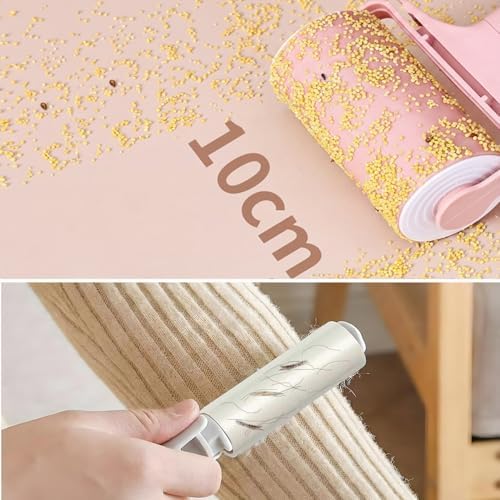 Reusable Lint Roller 2 Pack, Washable Sticky Lint Roller - Image 2