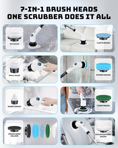 Electric Spin Scrubber for Bathroom | Shower Cleaner Brush - Image 5