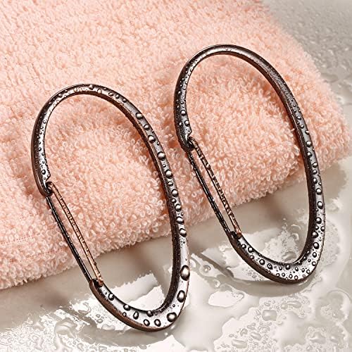 Bronze Shower Curtain Rings, Rustproof Shower Curtain Hooks - Image 6