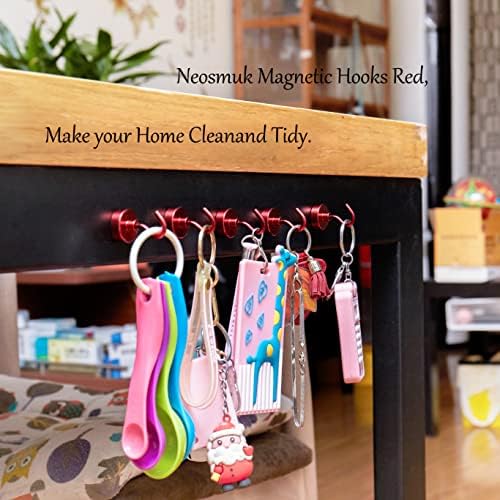 Neosmuk Magnetic Hooks for Cruise Cabins, 40lb Heavy Duty, 6 Pack - Image 5