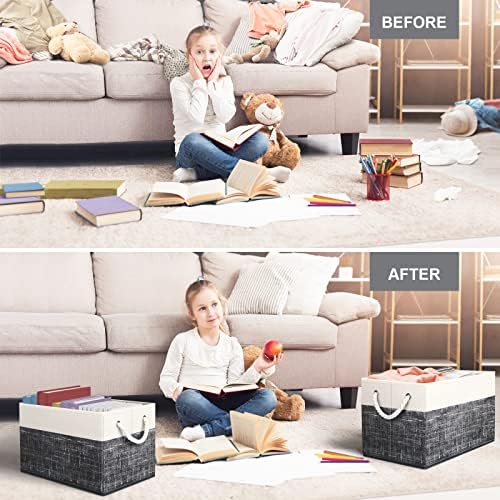Fab totes Storage Bins 2-Pack, Foldable Storage Baskets - Image 3