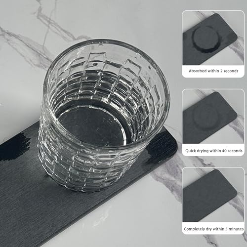 NiuYichee 2Pcs Stone Soap Trays Water Absorbing Diatomite Coaster - Image 6