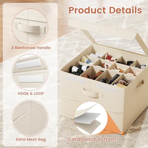 PHINOX Shoe Organizer for Closet, Fits up to 16-24 Pairs, 2 Pack - Image 3