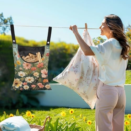 Wild Daisy Waterproof Clothespin Bag - Image 2