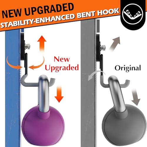 ULIBERMAGNET Upgraded Heavy Duty Magnetic Hooks, 4 Pack Strong Large Magnet Hook - Image 3