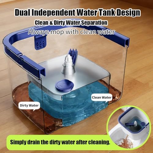 Microfiber Spin Mop Bucket Cleaning System - Image 2