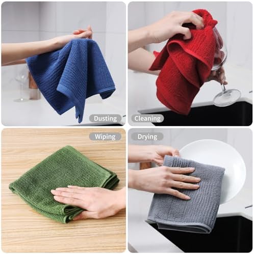 Glynniss Dish Towels for Kitchen, 100% Cotton Kitchen Towels - Image 4