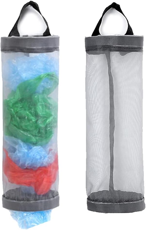 Plastic Bag Holder, Mesh Grocery Bag Holder Hanging Storage Bag Dispenser by TOGETRUEHOME