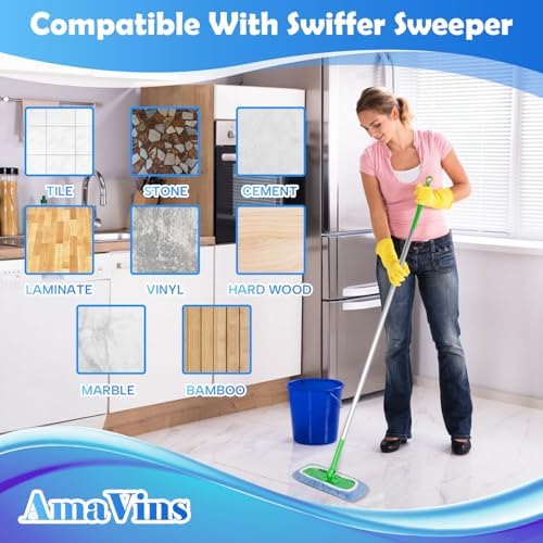 AmaVins 8 Pack Reusable Microfiber Mop Pads Compatible - Image 7