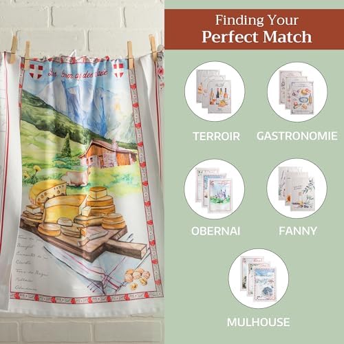 Maison d' Hermine Kitchen Towels Set of 3 Reusable 100% Cotton 27.50" x 20" - Image 5