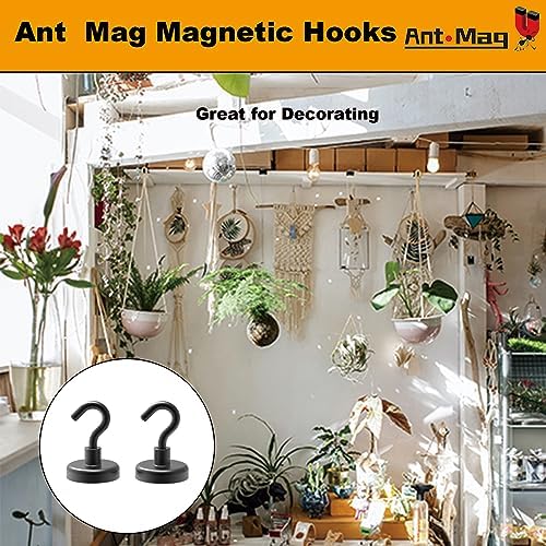 Ant Mag Strong Magnet Hooks for Hanging 80LBS Heavy Duty Neodymium Hooks Used - Image 6