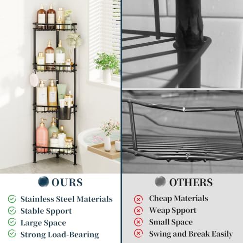 Consumest Corner Shower Caddy Stand - Image 3