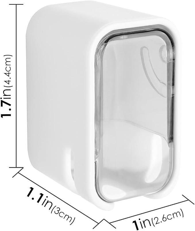 4 Pack Toothbrush Holders for Bathrooms Shower, Wall Mount Toothbrush Organizer - Image 5