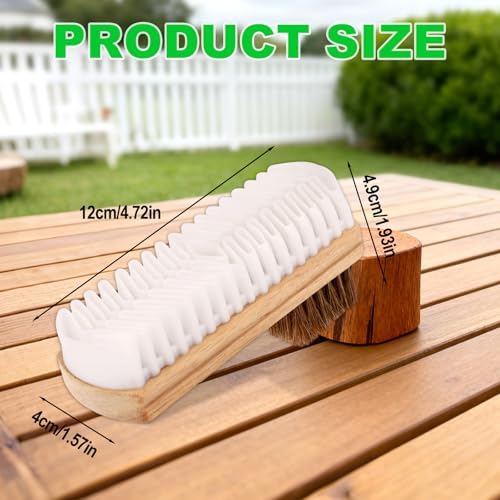 2pcs 2-in-1 Suede Shoe Brushes - Image 2