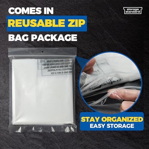60-Pack Dry Cleaning Bags for Clothes 40-Inch Long - Image 6