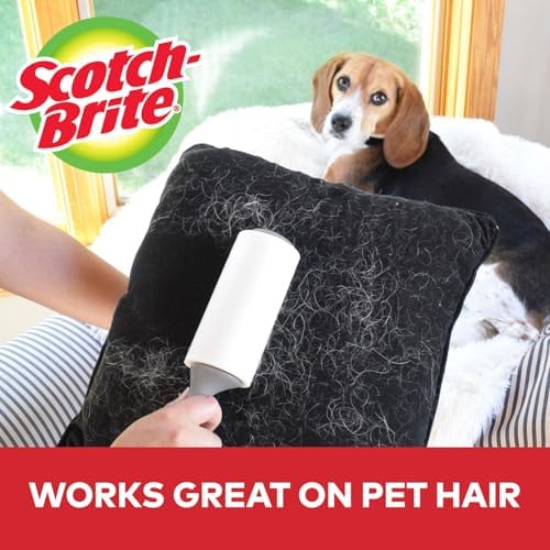 Scotch-Brite Lint Roller, Works Great on Pet Hair, 60 Sheets - Image 6