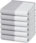 Premium Kitchen Towels 6 Pack 100% Cotton by BumbleTowels